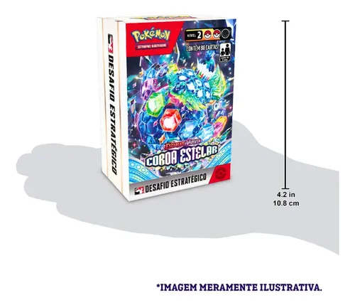 Cards Pokémon Caixa Desafio Estratégico Coroa Estelar Copag