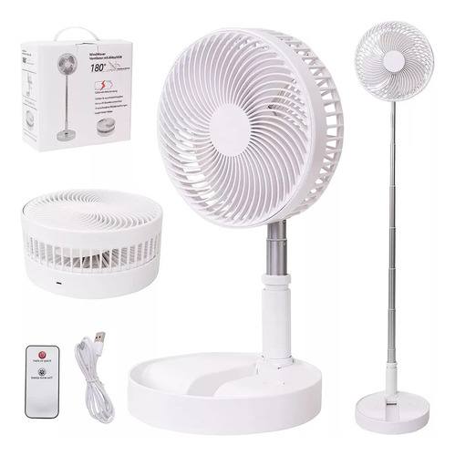 Ventilador De Escritorio Portátil Loread Plegable Con Contro