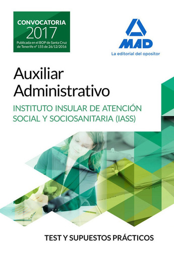 Auxiliar Administrativo Del Instituto Insular De Atencion...