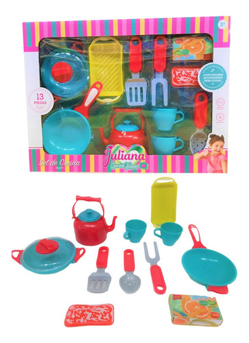 Juliana Set De Cocina Plastico 13 Pcs Tut Tuttishop