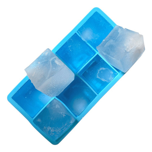 Set De 2 Cubetas De Silicona 8 Cavidades Kioxx Celeste