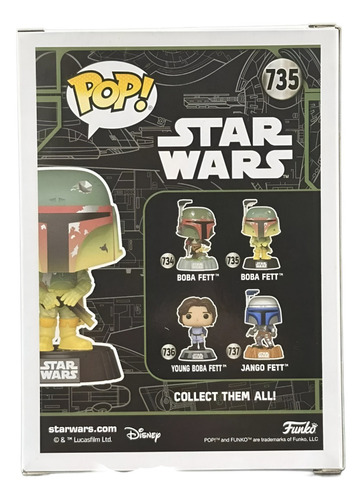 Figura De Acción Pop! Star Wars - Boba Fett Glow Funko