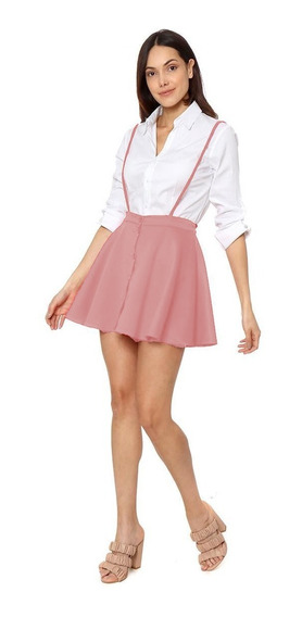 Nuevo A724 Rosa Blanco Una Falda De Verano Para Mujeres Nuevo A724 Rosa Blanco Una Falda De Verano Para Mujeres