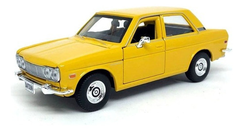 Miniatura Datsun 510 1971 Amarelo Maisto 1/24