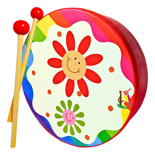 Tamborcito De Madera Instrumento Musical Infantil Niños Nene