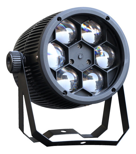 Canhao De Led Projetor Beam Bee Eye 6 Leds 12w Rgbw Rotativo