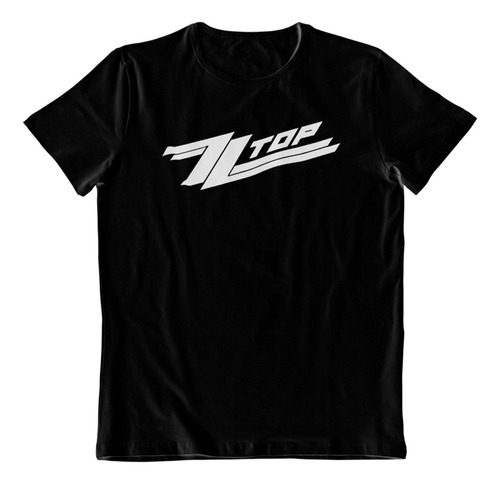 Polera Estampada - Dtf - Zz Top Logo Rockero