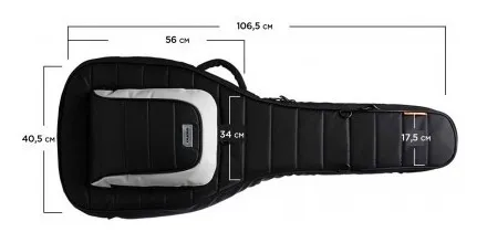 Bag Para Guitarra E Violao Mono Classic Dual Black Preto Bag Para Guitarra E Violao Mono Classic Dual Black Preto