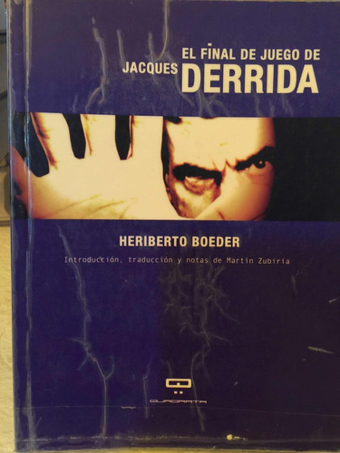 El Final De Juego De Jacques Derrida Boeder Usado 