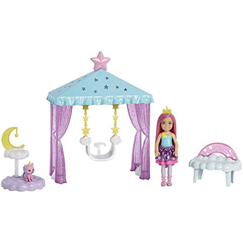 Muñeca Y Set De Juego Chelsea De Barbie Dreamtopia, Diseño D