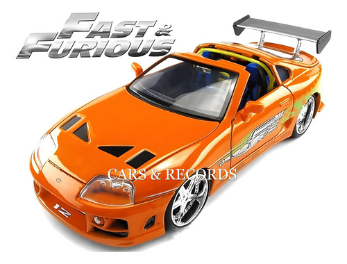 Toyota Supra 1994 Brian Fast & Furious - Jada 1/24 Naranja
