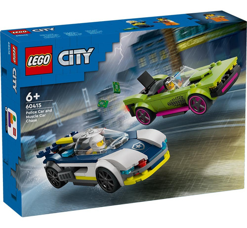 Lego City Auto De Policía Y Potente Auto Deportivo