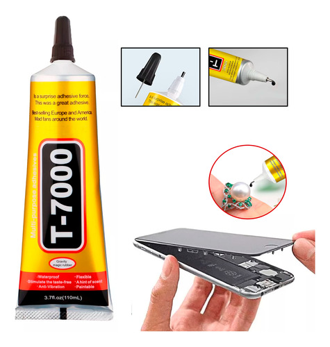 T7000 110ml Pegamento Adhesivo Negro Celular Touch Multiuso