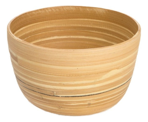 Bowl - Recipiente Grande De Bambú - Diámetro 23 Cm