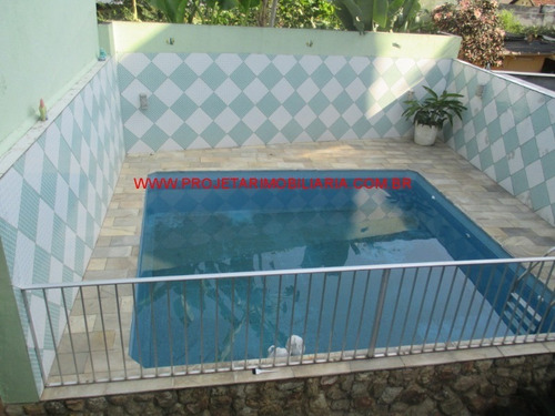 Imagem 20 de 30 de Centro/nova Iguaçu.terreno Com 2 Casas, Quintal C/piscina, Terraço E 5 Vg. Garagem. - Ca00462 - 32690463