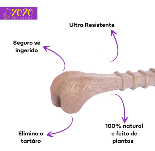 Biobone Mordedor Resistente De Planta Bagaço Laranja Cães