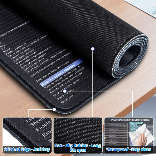 Alfombrilla Para Mouse Con Atajos Para Mac Os, Alfombrilla