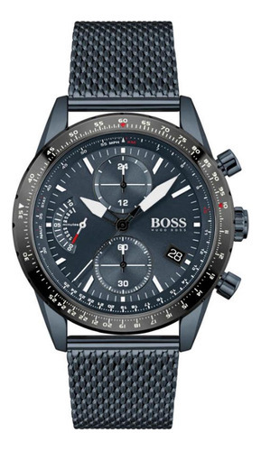 Relógio masculino Hugo Boss de aço inoxidável 1513887 Pilot Chrono