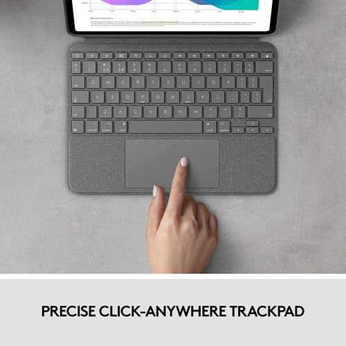 Teclado Logitech Combo Touch P/ iPad Pro 11 2018 A1934 A1980