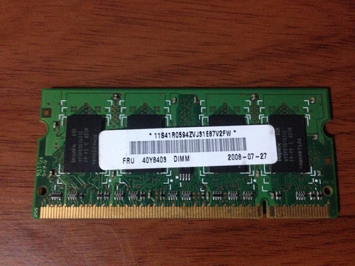 Memoria Ram Minidimm Ddr2 De 1 Gb (Usado)