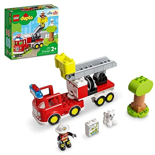 Juego De Juguetes De Construcción Lego Duplo Town Fire Truck