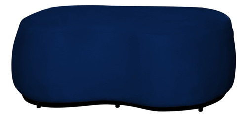 Puff Decorativo Beatriz Orgânico Crm Suede Azul Turquesa Cor Veludo Azul Marinho