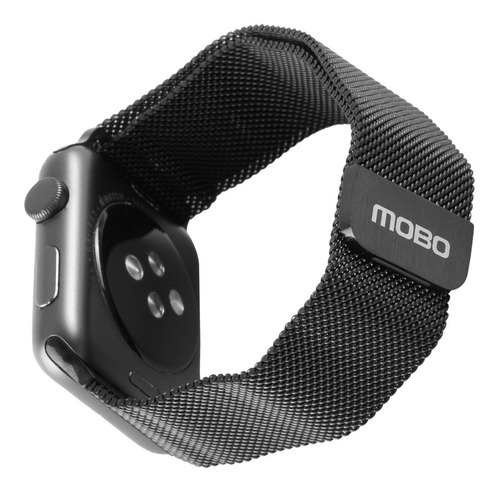Extensible Mobo Milan Para Apple Watch 38/40/41 Mm Negro