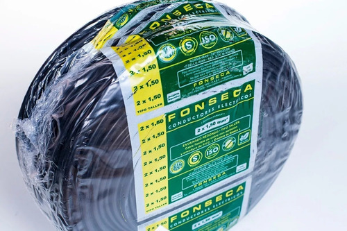 Imagen 1 de 5 de Cable Tipo Taller 2x2,5 Mm Rollo X 50m Fonseca Por E631