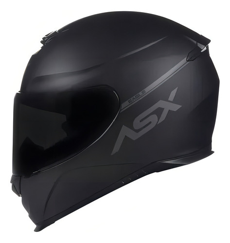 Capacete Asx Eagle Solid Fosco Preto/cinza 60 Preto/cinza 59/60