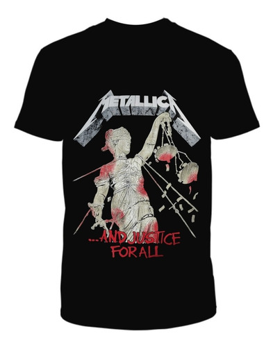 Camiseta Hombre Metalica And Justice