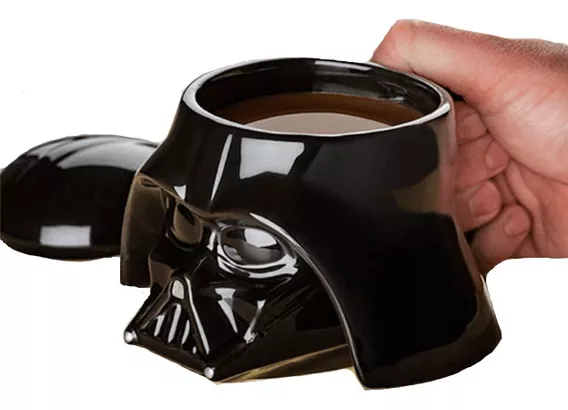 Taza Darth Vader Con Tapa Star Wars Mandalorian Boba Fett