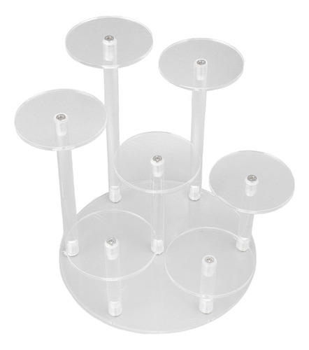 Soporte Para Magdalenas De Acrílico Redondo De 7 Niveles