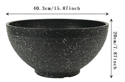 Maceta De Jardín, 40 Centímetros Con Punta Gris Oscuro