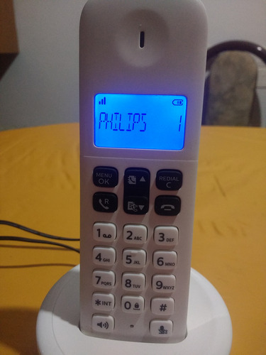 Teléfono Fijo Philips D131 Inalámbrico Blanco Impecable (Usado)