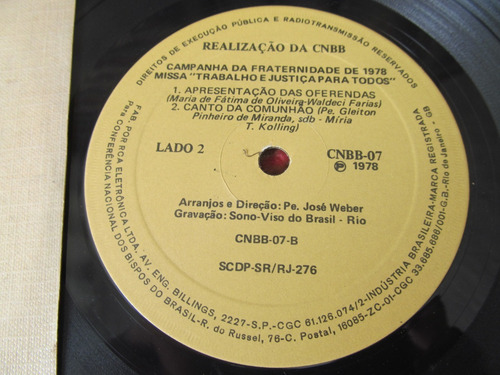 Compacto Lote Edicoes Paulinas Cnbb Fraternidade Canarinhos