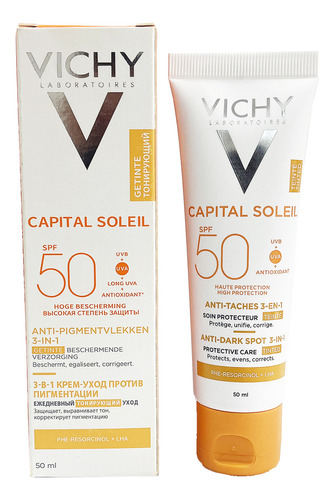 Vichy idéal soleil capital soleil protector solar anti manchas con color 50ml
