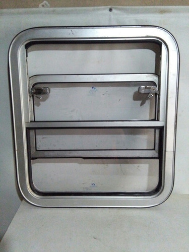 Antigua Ventana Vagón De Tren Ferrocarril De Aluminio (Usado)
