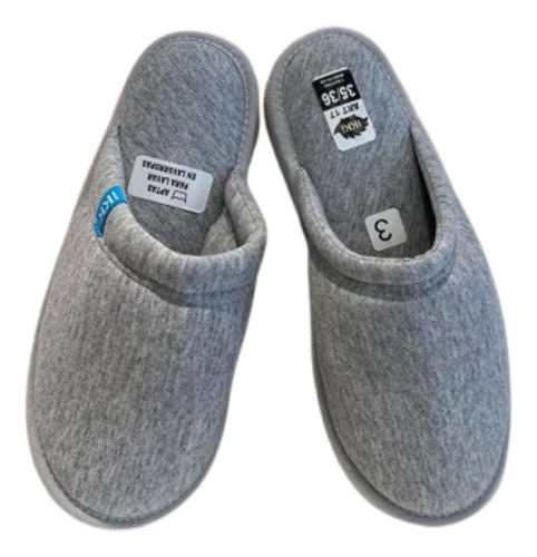 Chinelas / Pantuflas Acolchadas De Algodón, Aptas Lavarropas