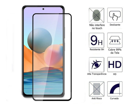 Imagem 3 de 3 de Película 3d + Camera Compativel Xiaomi Redmi Note 10 Pro Max