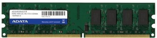 Memoria Adata Udimm Ddr2 2gb, Pc2-6400, 800 Mhz Cl6, 204, Pi