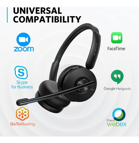 Anker Powerconf H500 Bluetooth Dual Ear + Base Carregamento