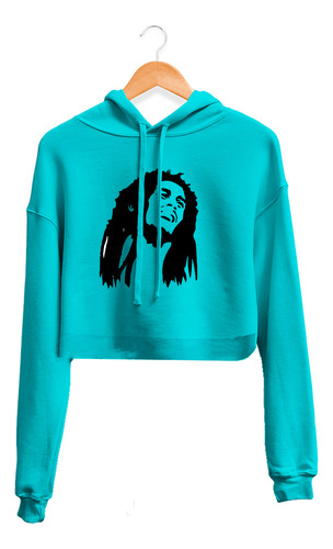 Hoodie Crop Top Bob Marley