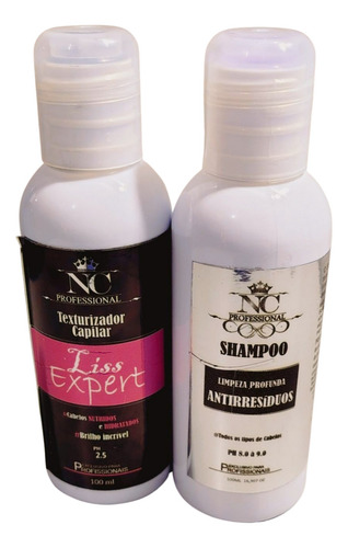 Kit Alisamento Dose Unica Liss Expert 100ml Cabelo Liso