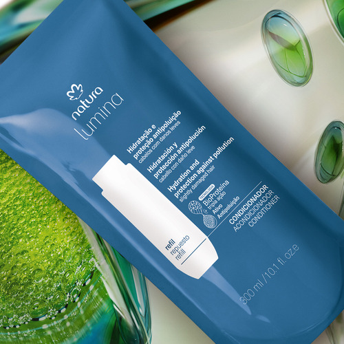 Refil Condicionador Hidratação E Proteção Lisos Lumina 300ml