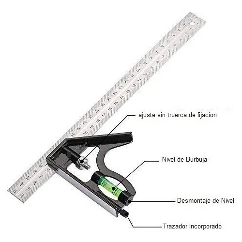 Escuadras De Combinación 12 Pulgadas Tipo Truper