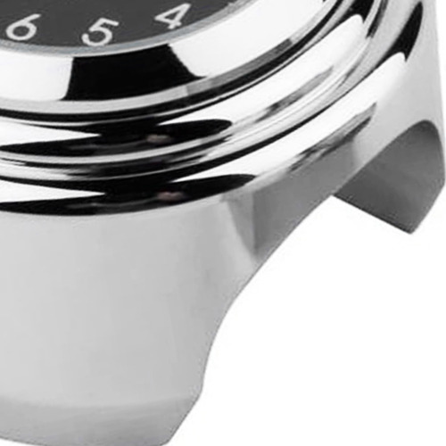 Reloj De Manillar De Motocicleta Cromado Precise Time