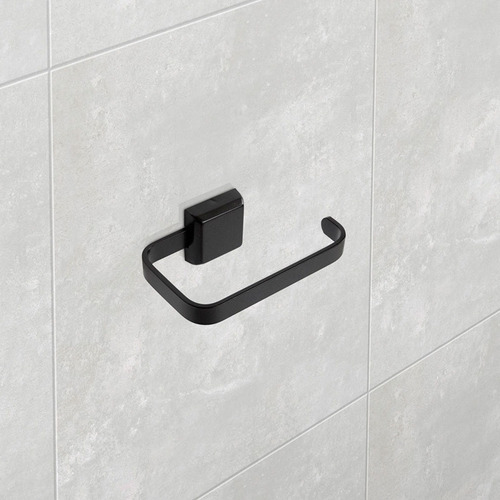 Imagem 5 de 5 de Kit Acessórios Para Banheiro Luxo Preto 3 Peças Quadrado Crp