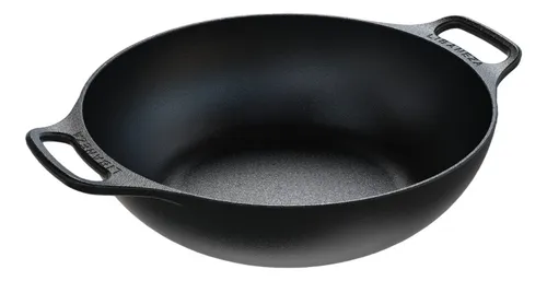 comprar Panela Frigideira Wok 2 Alças Ferro Fundido 36cm Sem Tampa