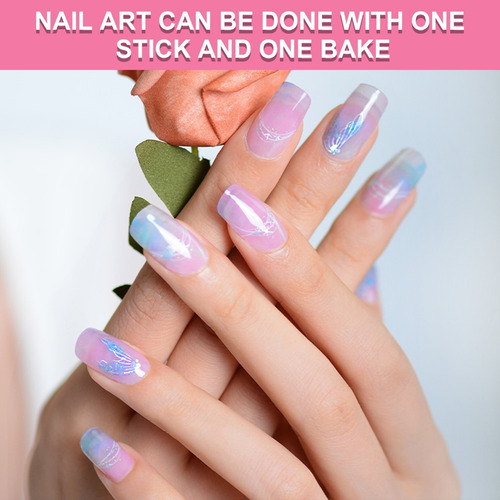 (m)cured Gels Nails Stickers Uvs/led Lamp Required Gels Nail