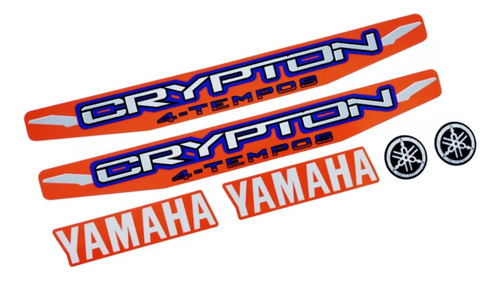 Kit Adesivos Yamaha Crypton 2010 À 2011 Vermelha 10257